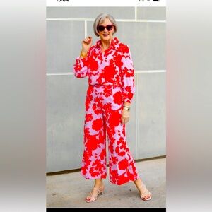 Nordstrom 2 piece set by Halagen. Floral set large/14